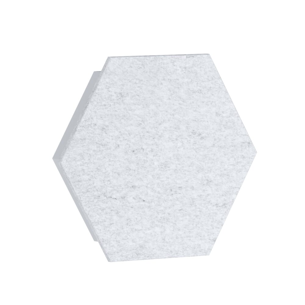 Panel Akustyczny Pro.Felt E.5 Hexagon - 2. White Marble, E.XL.5: 658 mm x 569 mm