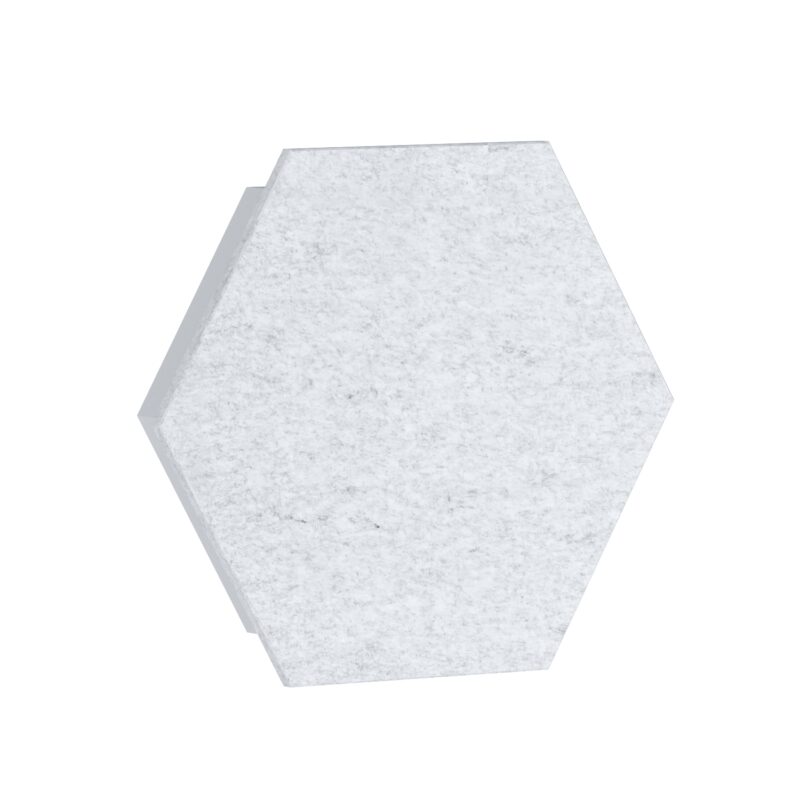 Panel Akustyczny Pro.Felt E.5 Hexagon - 2. White Marble, E.XL.5: 658 mm x 569 mm