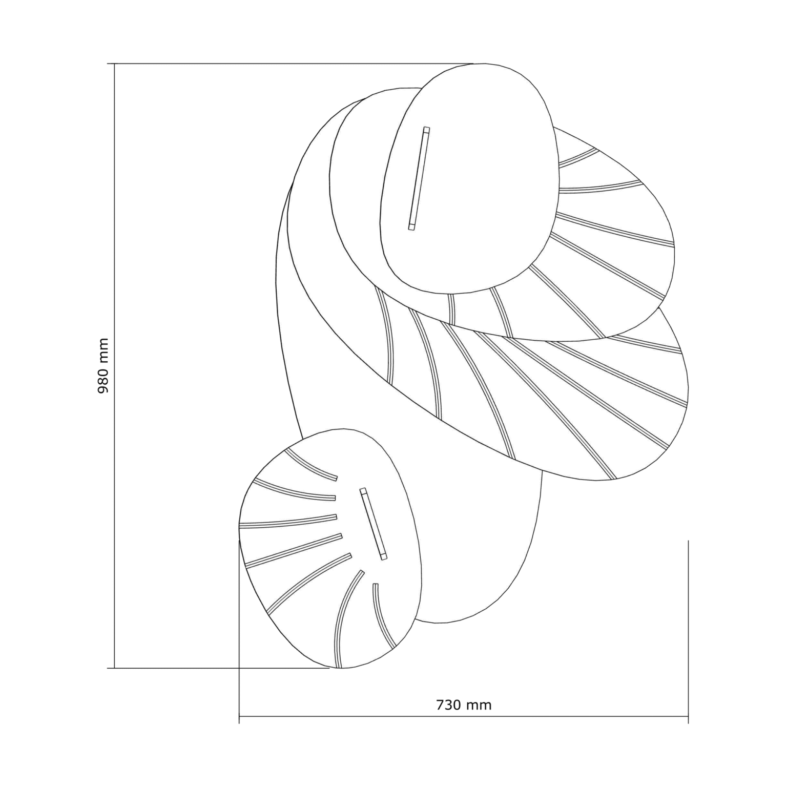 Resonance Bloom — wymiary panelu akustycznego