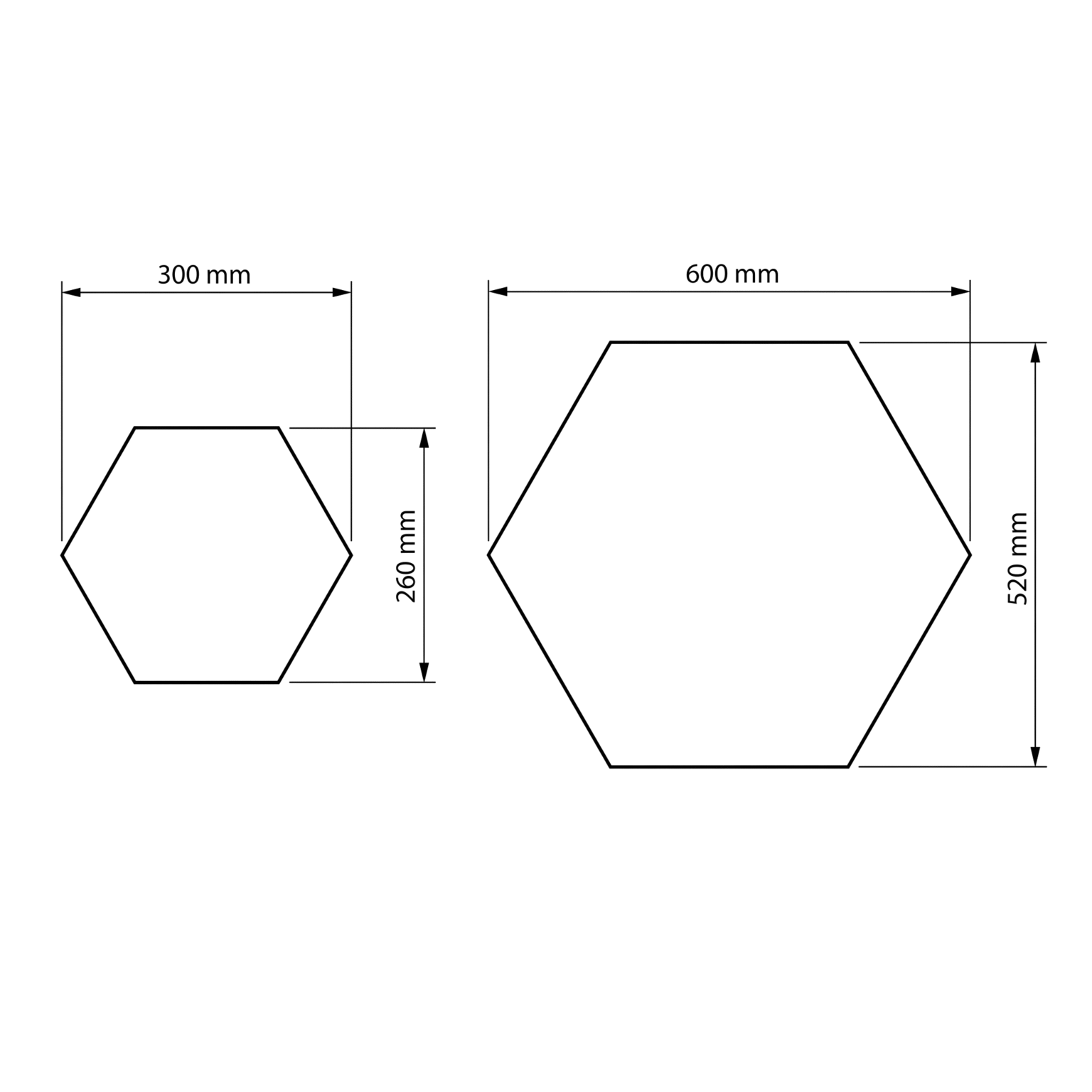 basotect_hexagon_wymiary