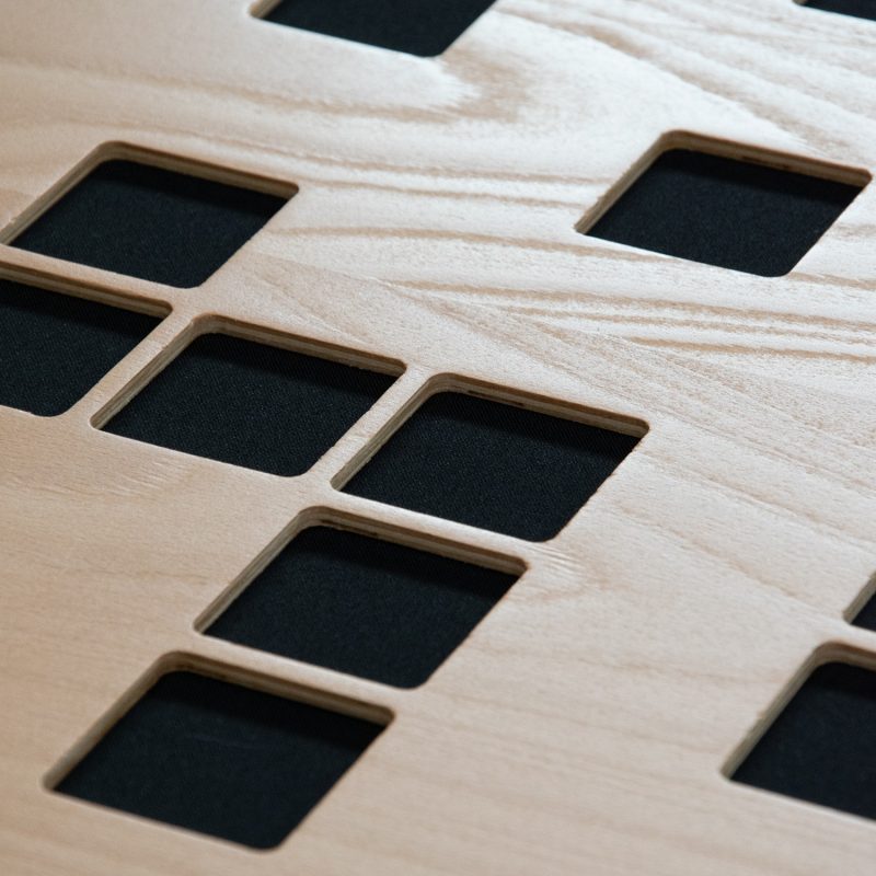 Detal frezowanego wzoru BLOCKS