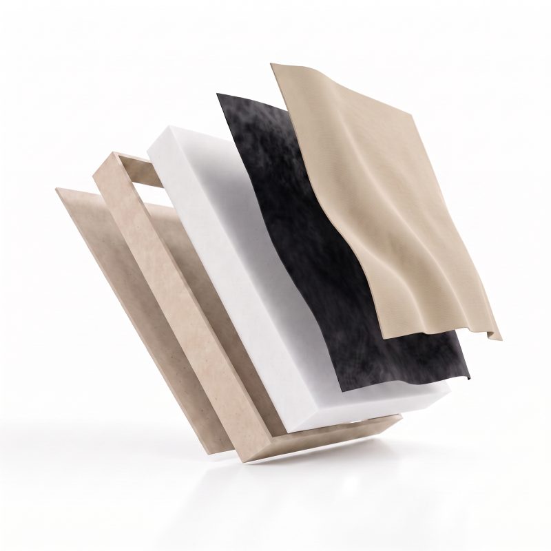 Absorber Standard – przekrój warstw konstrukcji