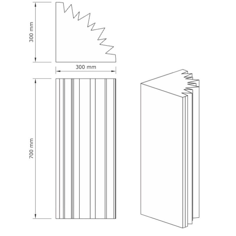Foamly CornerTrap w narożnikach domowego studia