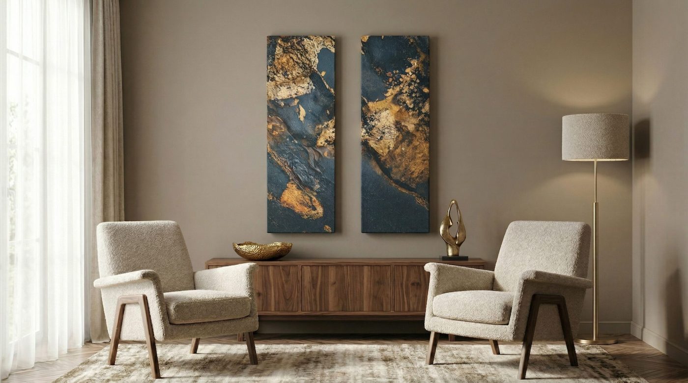 Pionowe formaty 148 × 50 cm z kolekcji Rich Gold